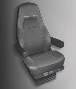 X-Series Premium seat in Quarry Grey Mordura style