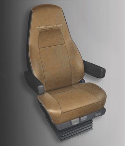 X-Series Premium seat in Timber Brown Mordura style