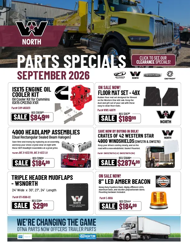 Western Star Trucks North Parts Flyer Thumbnail