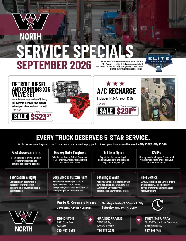 Western Star Trucks North Service Special Cover